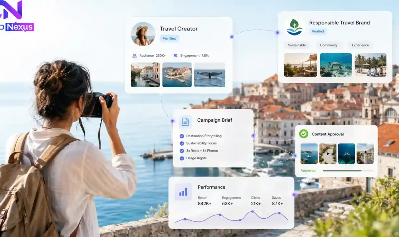 Travel creator and brand collaboration through CollabNexus